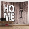 thumbnail image 1 of Decoración de arte de pared, tablero de madera creativo bohemio, tapiz impreso, colgante de pared Hippie, resistente y resistente, 1 of 7