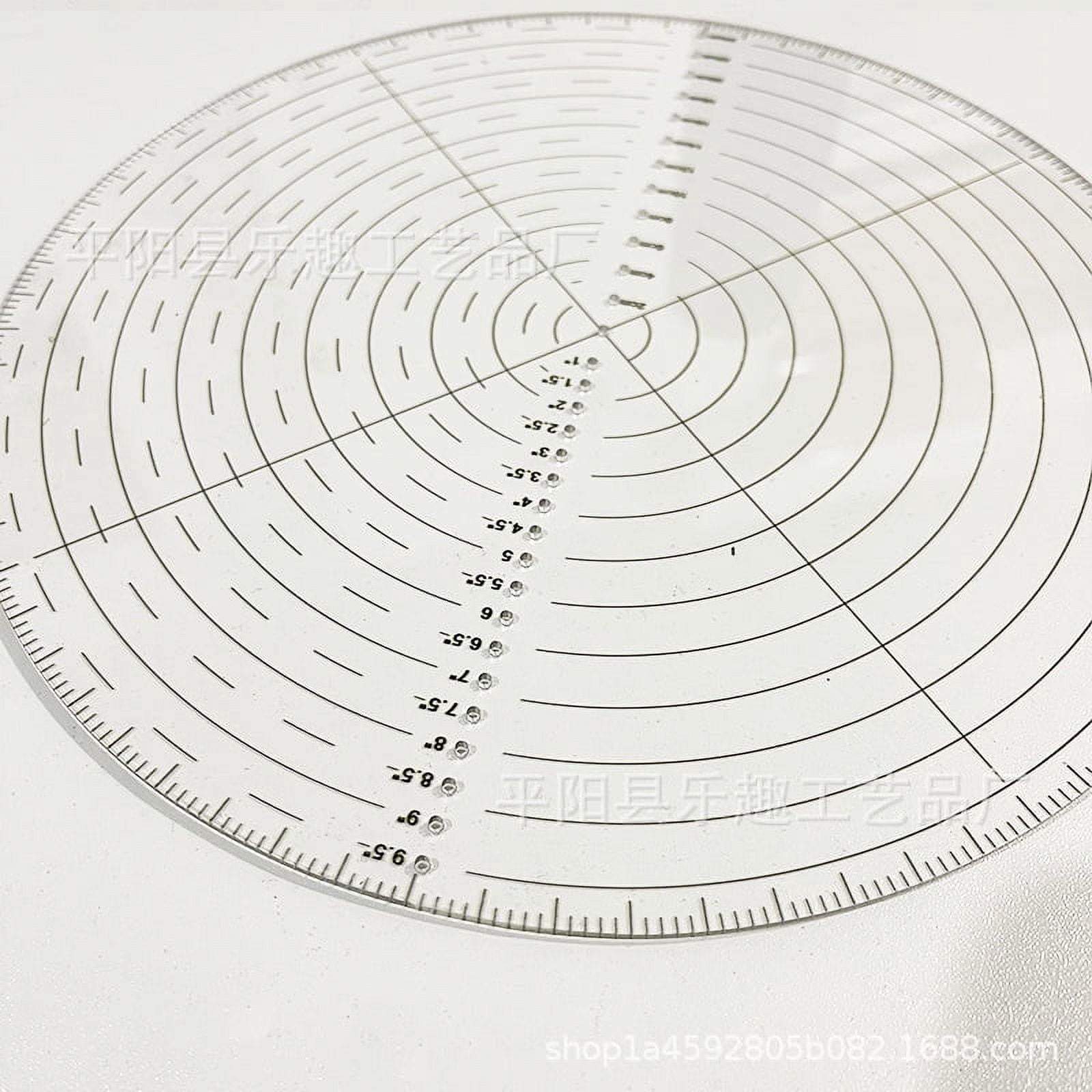 WEUVEB Clear Acrylic Centering Ruler for Precise Sewing, Quilting, Crafting, and Measurement Accuracy