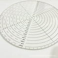 thumbnail image 5 of Raindrops Clear Acrylic Centering Ruler with Circular Design for Sewing, Quilting, Drawing and Craft Projects, 5 of 8