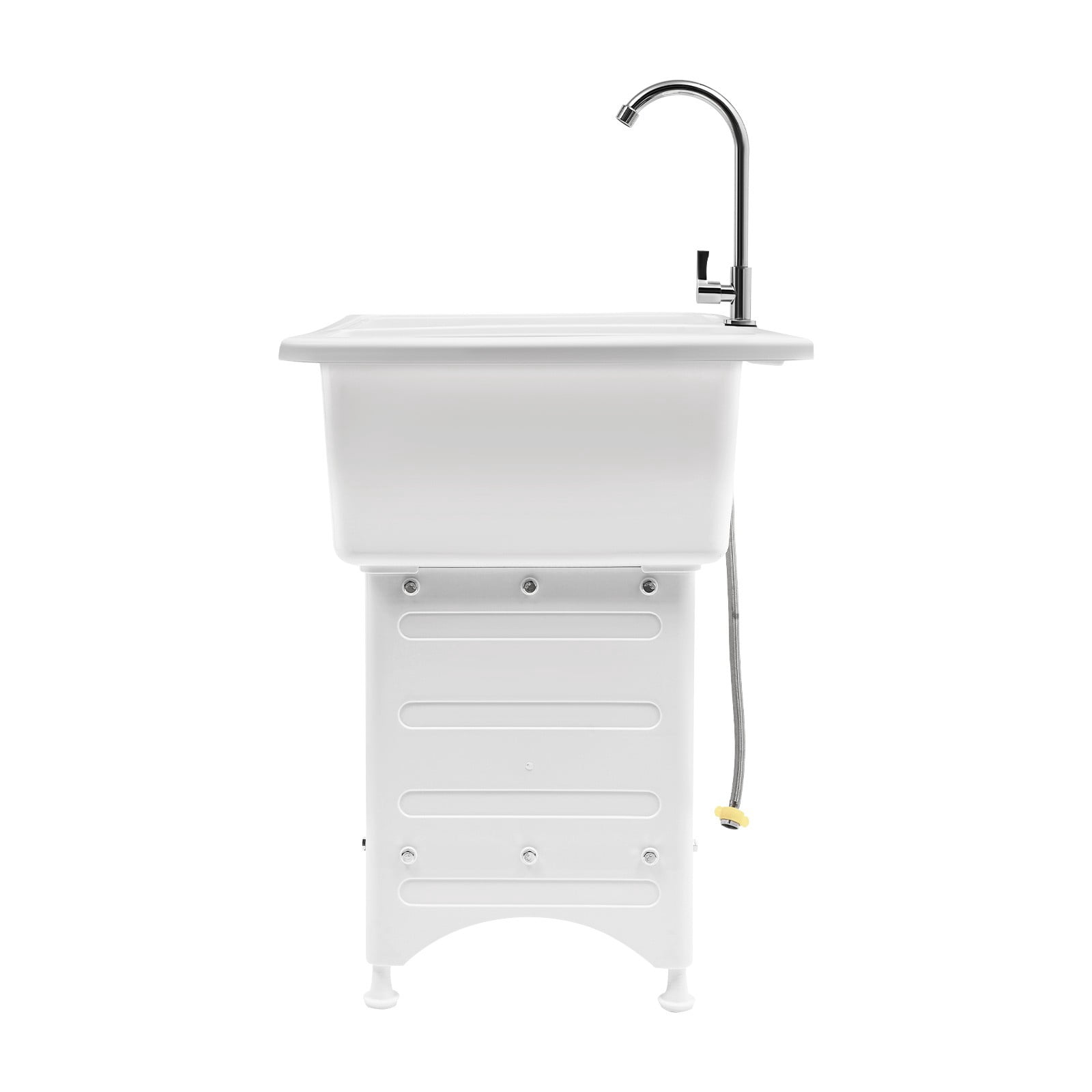 Laundry Sink Utility Tub 220.46 lbs Capacity 37.5*110cm for Washing Room Freestanding Adjustable Foot Height
