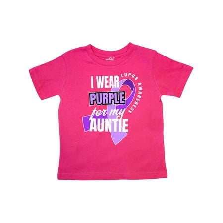 

Inktastic I Wear Purple For My Auntie Lupus Awareness Gift Toddler Boy or Toddler Girl T-Shirt
