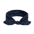 thumbnail image 5 of Bow Headbands For Women Solid Color Boho non slip Hair Bands Elastic Cute Fashion Sports Turban Hair Accessories (Free Size, Navy), 5 of 5