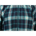 thumbnail image 6 of Metropolitan Womens Long Sleeve Flannel Nightgown Zippered Housecoats for Women - Navy, Medium, 6 of 6