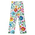thumbnail image 3 of Polish Folk Art Floral Pattern Women's Pajamas Pajama Pants Women's Sleepwear Lounge Sleep Bottoms Stretch with Pockets, 3 of 7