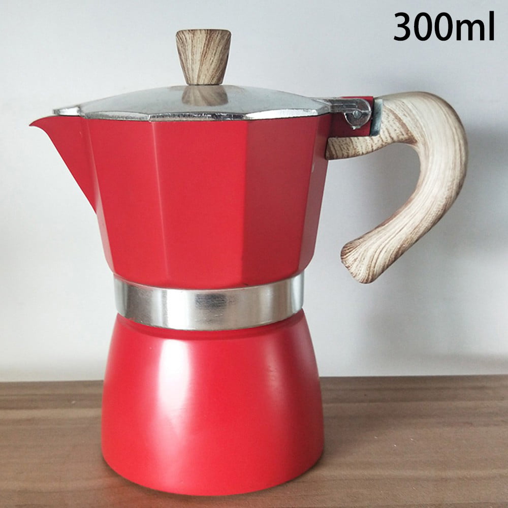 Italian Moka Espresso Coffee Maker Percolator Stove Top Pot With Highn Material 