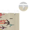 thumbnail image 5 of Yayeee Shower Curtain with Hooks 72"x72" Waterproof Fabric Bathroom Hanging Decor, Flying Planes, 5 of 5