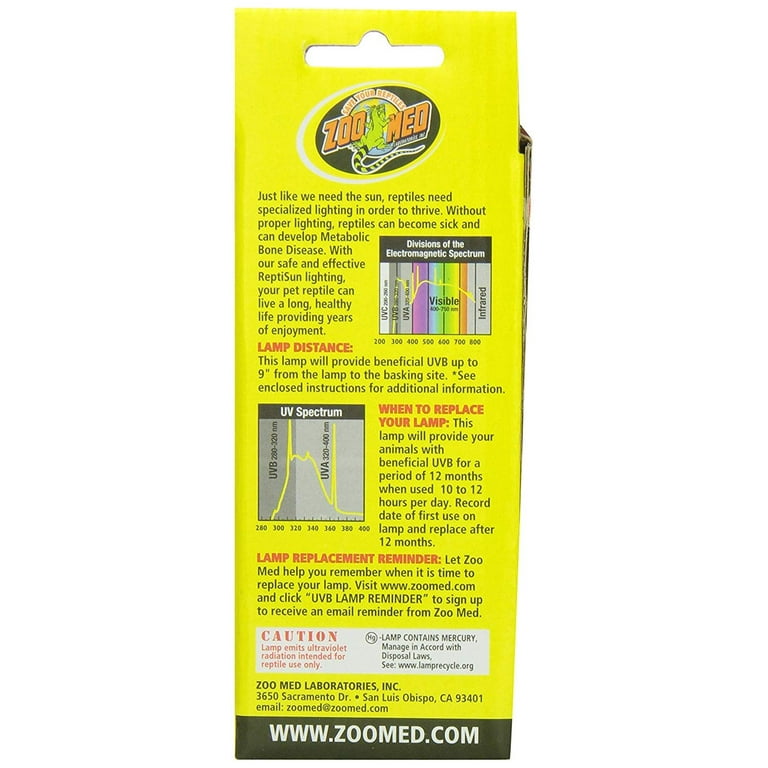 Zoo Med Reptisun 10.0 UVB Mini Compact Fluorescent - 2 Pack