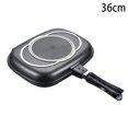 thumbnail image 3 of VALINK Double Sided Grill Pan Portable Durable for Grilling Frying Home Kitchen Camping, 3 of 7