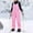 Pink, variant on dgysar Unisex Kids Waterproof Adjustable Insulated Iron Knee Snow Bib Overalls Pink 120