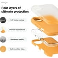 thumbnail image 4 of KOMI Compatible with iPhone 16 Pro Max Case, Premium Liquid Silicone Case, Full Body Protective Cover, Shockproof, Slim Phone Case, Anti-Scratch Soft Microfiber Lining, 6.9 inch Orange, 4 of 5