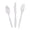 Clear/Iridescent, variant on Fun Express Cutlery Set Brown Disposable Plastic Graduation 210 Count