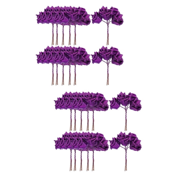 100 Pcs Simulation Wedding Flower Head Realistic Bouquet Decor Home Flower Adorn