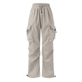 thumbnail image 3 of JAJAHO Kids Cargo Pants With Multiple Pockets Boys Girls Elastic Waist Loose Fit Straight Leg Jogger Pants 5-15Y Versatile Trousers, 3 of 9