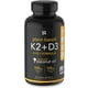thumbnail image 1 of Vitamina D3 (5000iu) + K2 (100 mcg) Sports Research 98562760858 con Aceite de Coco Orgánico 120 Capsulas Blandas Negro Sports Research 98562760858, 1 of 2