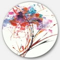 thumbnail image 1 of Designart 'fleurs Rouges Peintes à la Main' Art Mural Rond en Métal Style Ferme - Disque de 36, 1 of 5