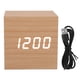 thumbnail image 2 of Reloj De Madera LED, Reloj Despertador Digital De Madera, Protección Ocular, Pantalla Grande Para Decoración Del Hogar Fugacal Smart LED Digital Clock, 2 of 8
