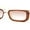 Brown Beige - Brown Pink, variant on Modish Fashionable Narrow Rectangle 2-tone Plastic Sunglasses Beige Tortoise - Brown Pink