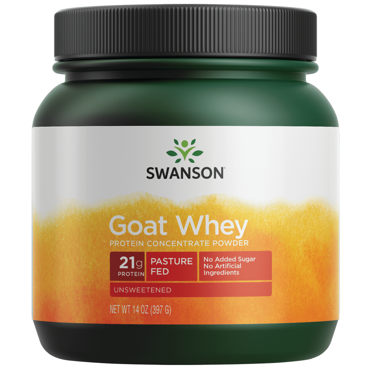 Swanson Goat Whey Protein Concentrate 14 oz Powder