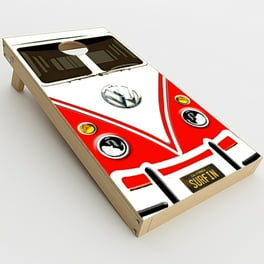 Cornhole Board Vinyl Skins – Lucky Horseshoe Design, 2-Pack, Removable & Scratch-Resistant