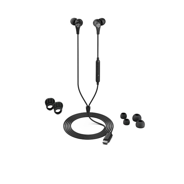 JLab JBuds Pro Wired In-Ear Earbuds, Black
