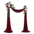 thumbnail image 3 of de de boda artificial con drapeado arreglo floral rosa Rojo Zulema  Guirnalda de arco de boda, 3 of 7
