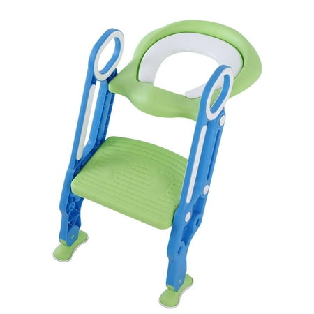 Dilwe Portable Baby Toddler Hard Toilet Chair Ladder Kids Adjustable Safety Potty Training Seat, Potty Training Seat, Potty
