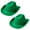 Green, variant on 2 Pack Cowboy Hat for Women Men DIY Western Cowgirl Hats Plain Felt Dress-up Play Costume Party Hat Adjustable Strings Valentine's Day Gift, Black