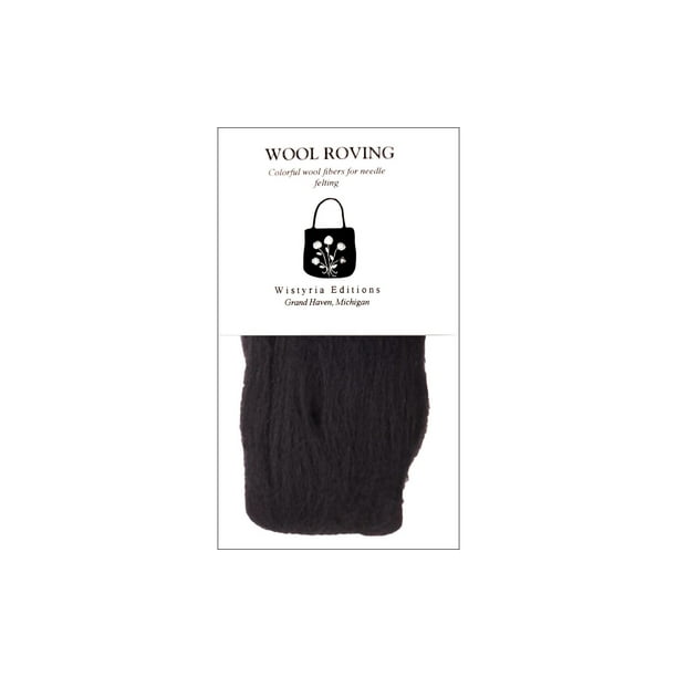 Wistyria Editions 100 % Laine Roving 12" Noir