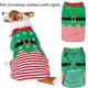 thumbnail image 1 of Ropa navideña para perros Ropa verde para mascotas Chaleco a rayas cálido y cómodo para perros, 1 of 4