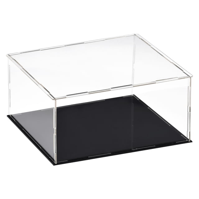 Unique Bargains Acrylic Clear Display Case Box Dustproof Protection Showcase Cube Collectibles Show Box 30x25x20cm