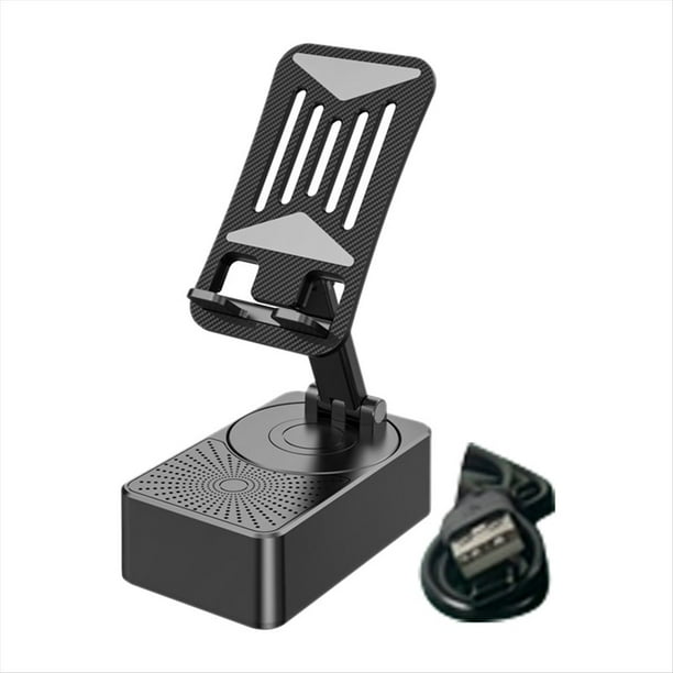 Soporte para Teléfono Móvil Soporte para Teléfono Móvil Plegable Portátil con Altavoz Bluetooth Carga de Teléfono Móvil