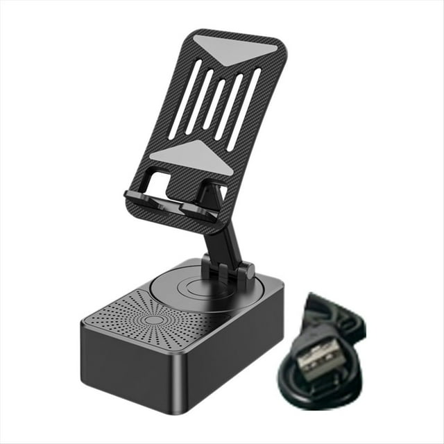 Soporte para Teléfono Móvil Soporte para Teléfono Móvil Plegable Portátil con Altavoz Bluetooth Carga de Teléfono Móvil