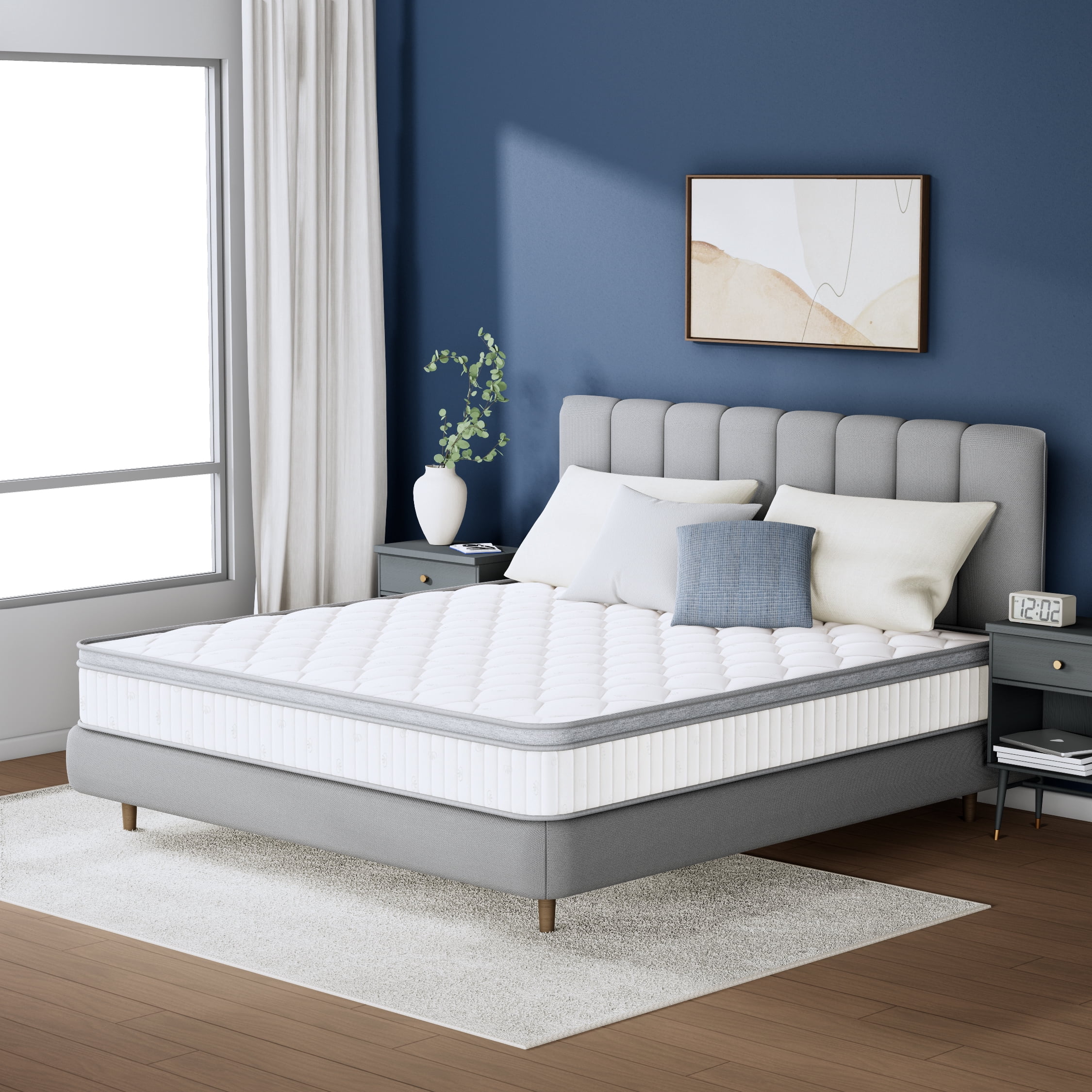 CELTOSS CT-HY2 10 in Hybrid Mattress Full Medium Tight Top with Mattress-in-a-Box