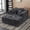 Antique Dark Grey, variant on S-HOME 60 Inch Chaise Lounge Chair with Oversized Corduroy Upholstery Deep Seat Sleeper Couch for Easy Comfort Enjoyment,Antique Dark Grey