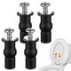 thumbnail image 1 of Tornillos y accesorios para asiento de inodoro, paquete de 4, bisagras universales para tapa de inodoro, pernos y accesorios para asiento de inodoro, fijaciones de tornillos para orificios, 1 of 7