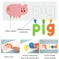 thumbnail image 4 of Seeing And Spelling Learning Toys, Matching Letters Game Sight Words Kids Boys Kids Sewing Set for Boys, 4 of 7
