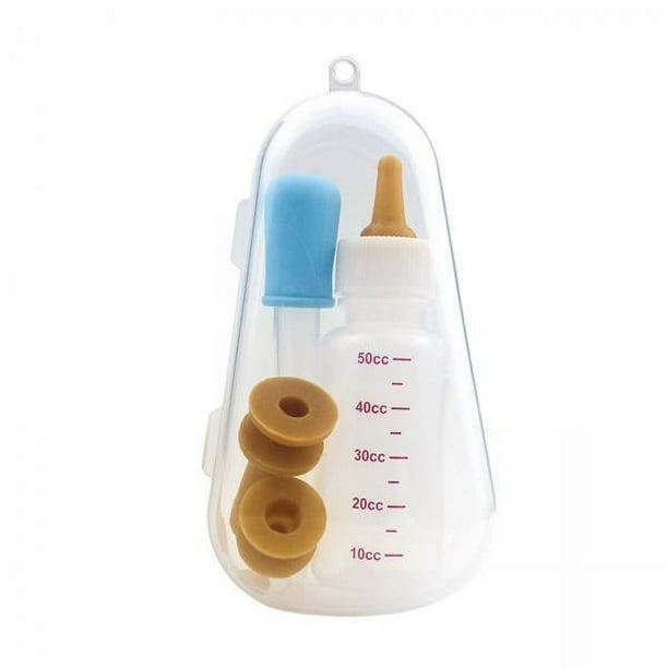 Biberón para gatitos,Kit de alimentación con biberón para cachorros y gatitos,Kit de alimentación para perros y gatos,agua de lactancia,leche,material de silicona,Botella para beber para