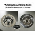 thumbnail image 3 of Shengyu ABS Sink Square Drain Stainless Steel Overflow Kit For Kitchen Sink Waste With Overflow, 3 of 6