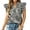 Black, variant on Women’S Gingham Plaid Double Ruffle Sleeve Blouse, Ruffled Collar V Notch Casual Summer Sweet Top, Soft Breathable Polyester, 1pc, Sizes S M L XL