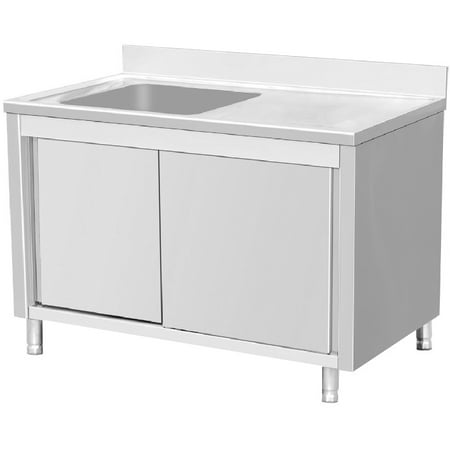 Commercial Stainless Steel Sink 1 Bowl On Left 63