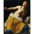 thumbnail image 2 of Artemisia Gentileschi 15x18 Gold Ornate Wood Frame and Double Matted Museum Art Print Titled - Lucretia, 2 of 4