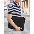 thumbnail image 6 of Gisneze Waterproof Polyester 14" Laptop Case with Accessory Bag, Black, 6 of 7
