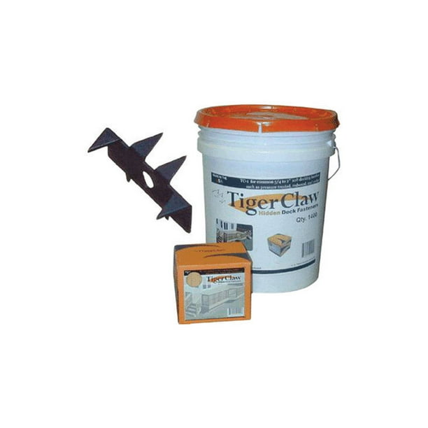 Tiger Claw TC2 Black Oxide Hidden Deck Fastener 90 pk