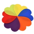 thumbnail image 3 of Marqueur de Tapis, Marqueur de Sol Portable à Points avec Attache Auto-Agrippante Résistant à l'Usure pour Gymnase pour Enseignants pour Maternelle Rond, Forme de Cœur, 3 of 7