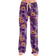 thumbnail image 4 of Trgacdwlo Halloween Pajamas Pants Women Ghost Graphic Spooky Womens Sleep Pants Fall Spooky Season Elastic Waist Women's Pajama Bottoms, 4 of 6