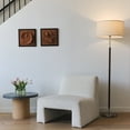 thumbnail image 4 of Brightech Carter LED Floor Lamp - Drum Shade Tall Lamp With Walnut Wood Finish, Mid-Century Modern for Living Room, Office, or Bedroom, 4 of 12