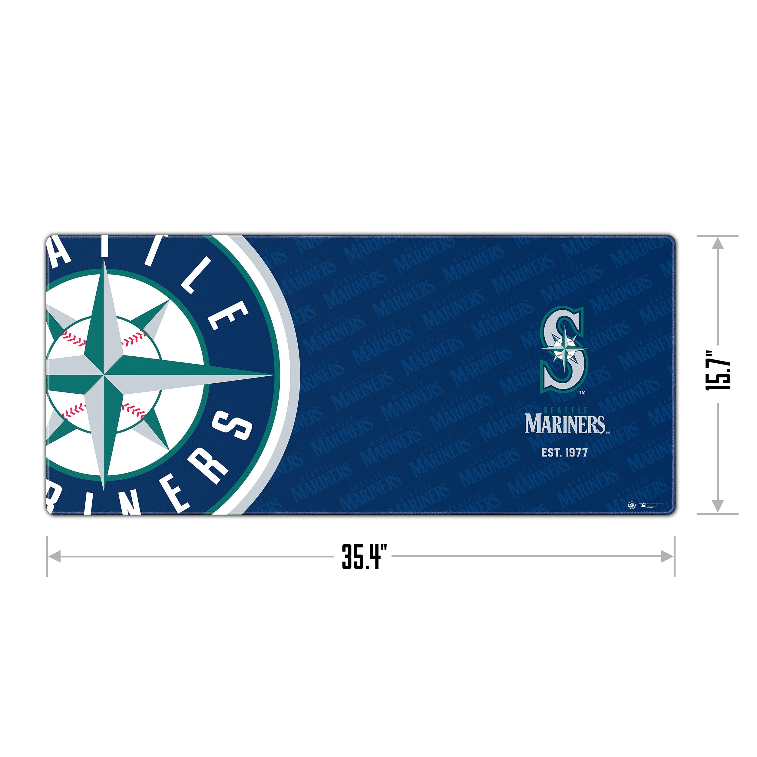YouTheFan MLB Seattle Mariners Logo Series Desk Pad