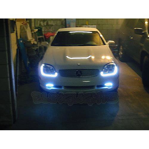 Mercedes Slk R170 Led Drl Head Lights Strips Day Time Running Lamps Kit Walmart Com Walmart Com