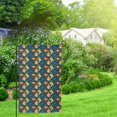 thumbnail image 2 of Wukai Blue Floral Print Garden Flag 12.5x18 Inch Double Sided Sun-resistant Rain-resistant, Wrinkle-resistant Colorfast(Only Flag), 2 of 7