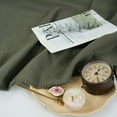 thumbnail image 2 of SOFTHUG Throw Blanket Fleece Travel Blankets for Camping Couch Sofa Chair Lightweight Fuzzy Blanket Soft Washable Small Blanket Compact Blanket Twin Green, 2 of 4